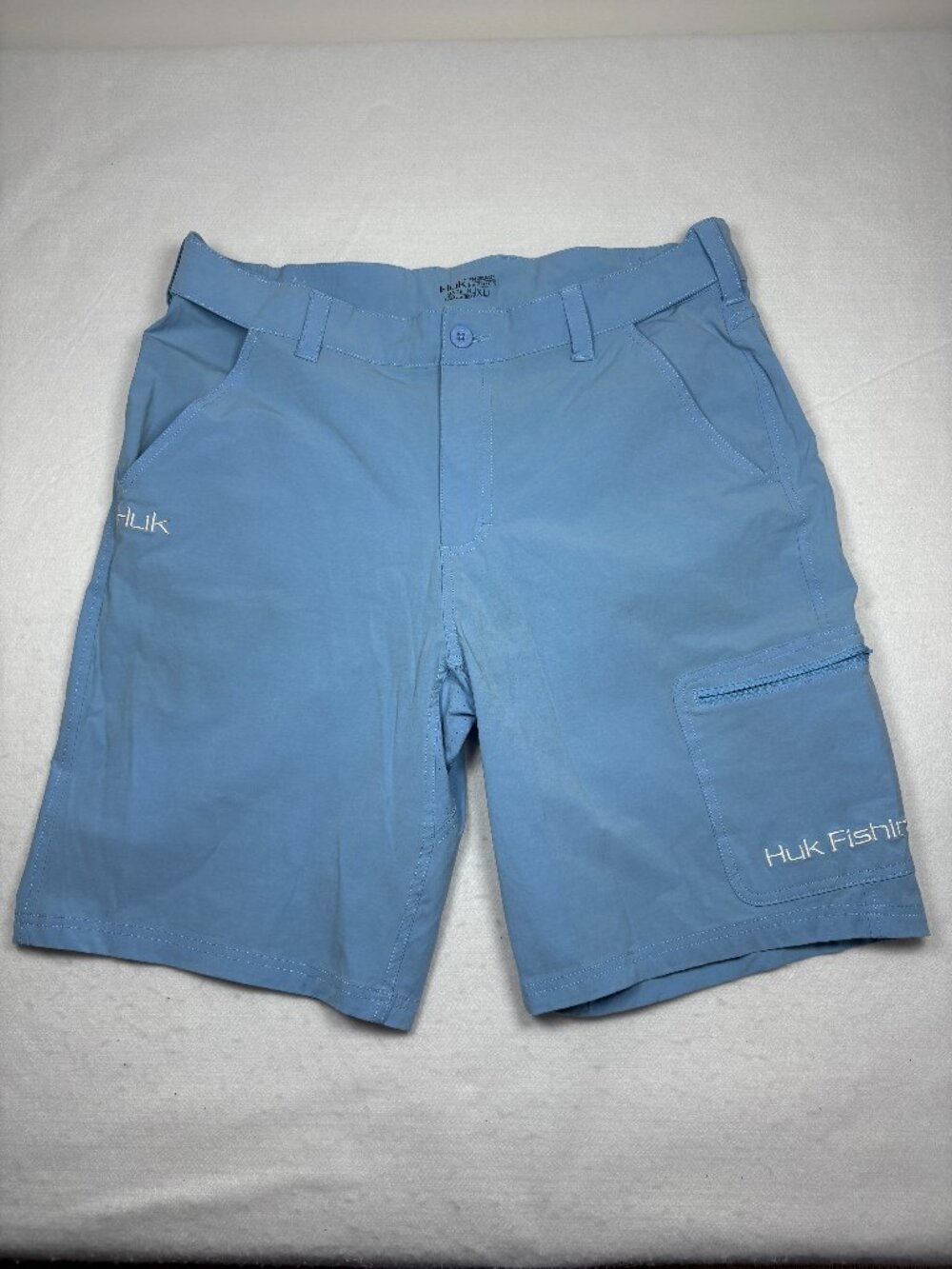 Huk Next Level Fishing Shorts Men's Blue Ridge Quick Dry Performance Coastal XL